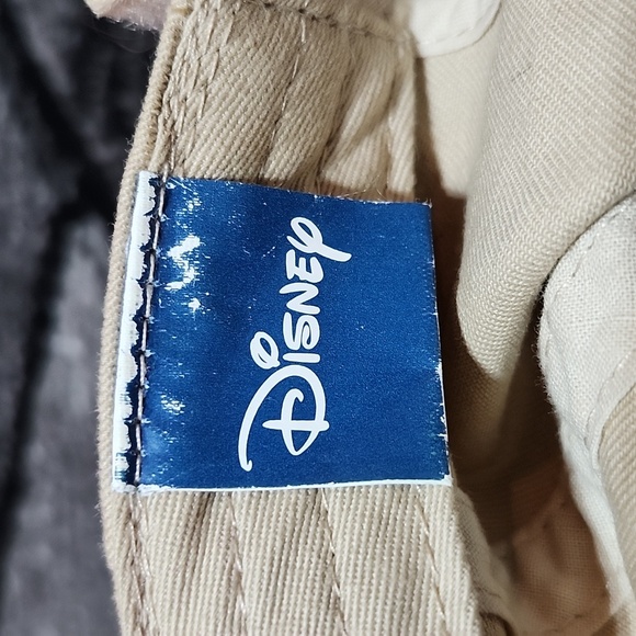 VINTAGE DISNEY EMBROIDERED MICKEY MOUSE KHAKI COLOR ADJUSTABLE CAP HAT - Picture 8 of 12